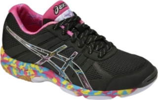 【ASICS/アシックス】 LADY ROTE STYLEX ブラックxレインボー レディース アシックス